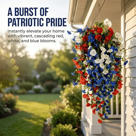 ✨Independence Day Hot Sale❤️🤍💙 🇺🇸 Red, White & Blue Flowers for America’s 250th – Perfect for Porch & Party 💐
