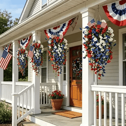 ✨Independence Day Hot Sale❤️🤍💙 🇺🇸 Red, White & Blue Flowers for America’s 250th – Perfect for Porch & Party 💐