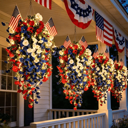 ✨Independence Day Hot Sale❤️🤍💙 🇺🇸 Red, White & Blue Flowers for America’s 250th – Perfect for Porch & Party 💐
