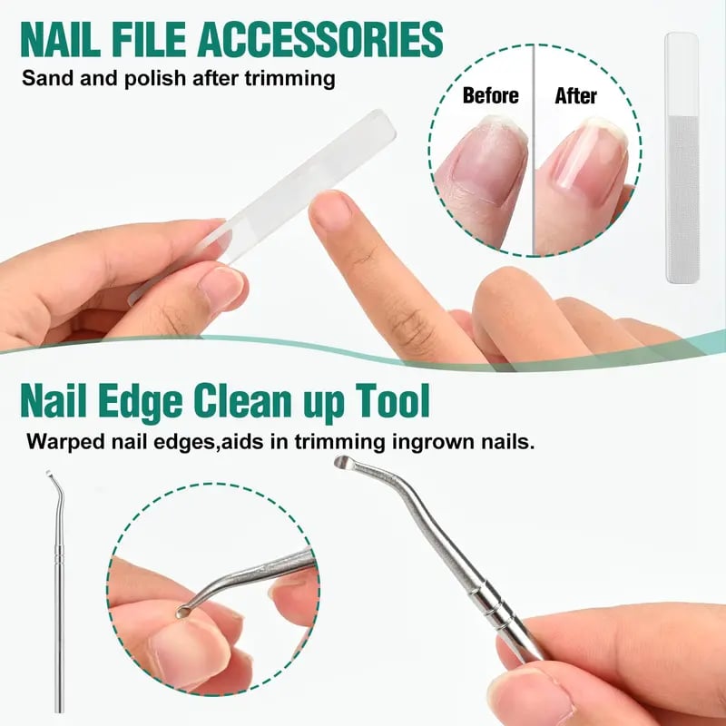 ✂️✨ Eagle Beak Wide Jaw | Anti-Splash 25° Slanted Blade for Thick & Ingrown Toenails | Ultra-Sharp Stainless Steel Manicure & Pedicure Tool 🦅