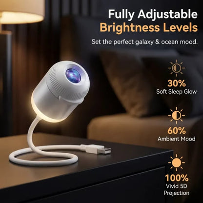 🌌 HD Smart Dynamic 5D Holographic Night Light Projector 🌠
