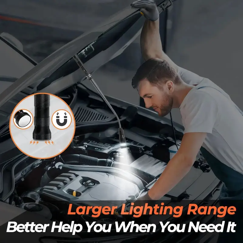 Extendable Magnetic Pickup Tool – Telescoping Magnet with LED Light