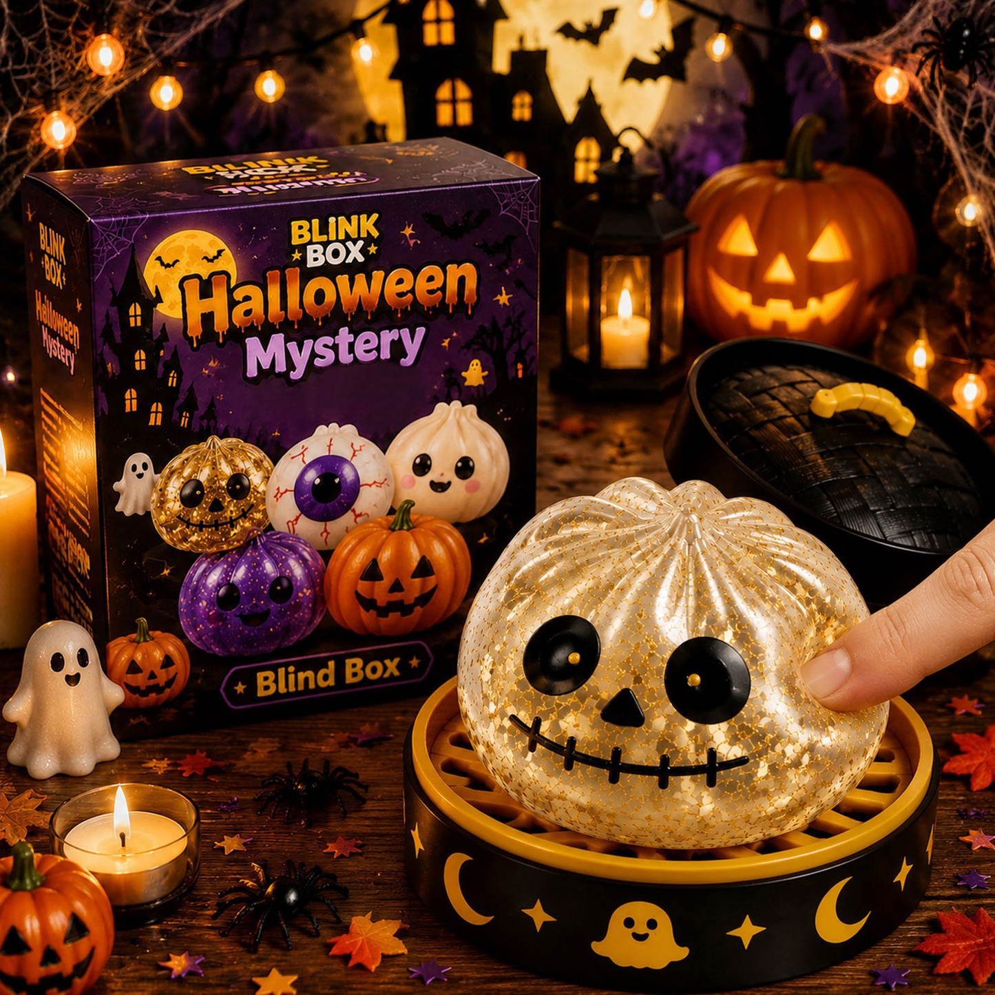 Halloween Ghost Squeeze Toys – Cute Scary Stress-Relievers for Party Favors