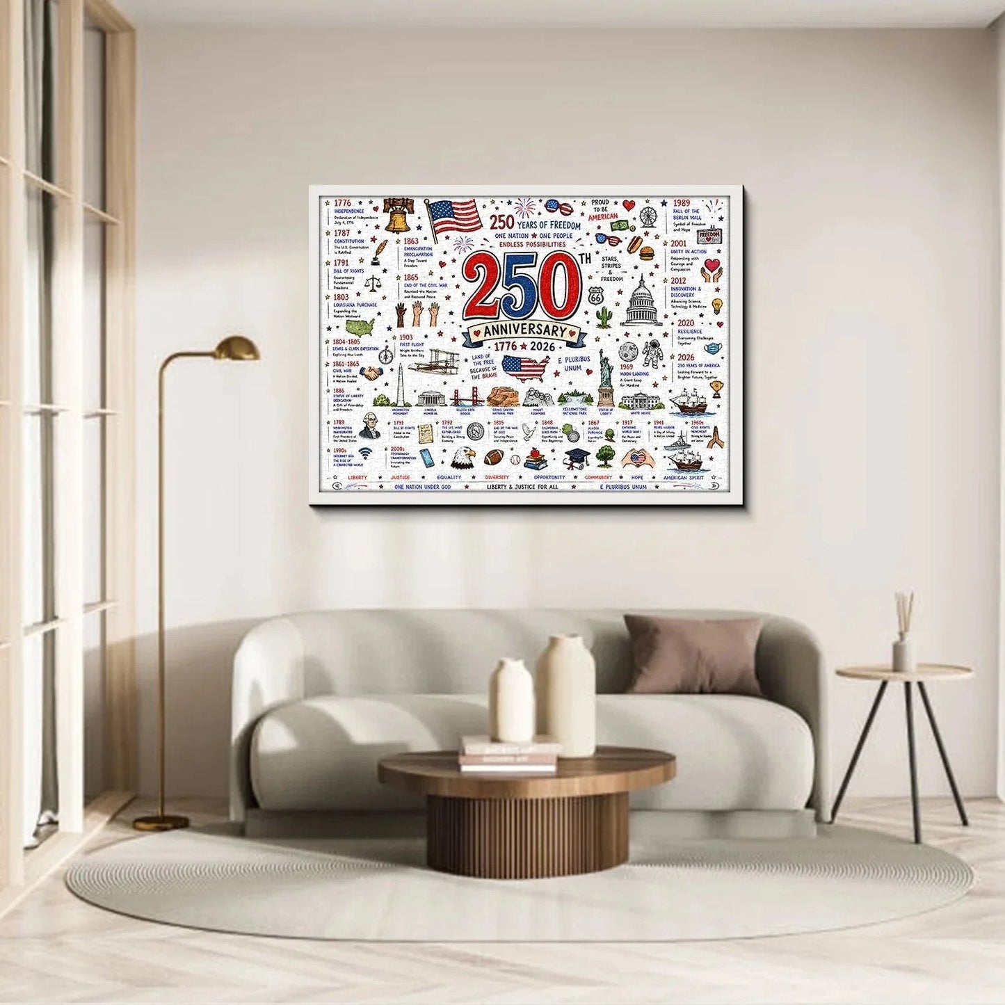 🧩 Patriotic America Jigsaw Puzzle 1000 Pieces🎁